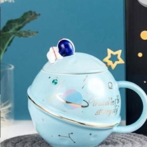 στρογγυλη κουπα πορσελανη με καπακι διαστημα